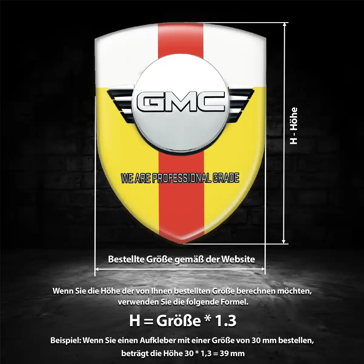 GMC Emblem Hochwertiges Harz