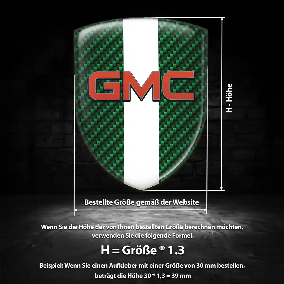GMC Emblem Premiumqualität