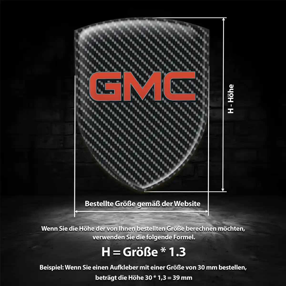 GMC Emblem Stilvolles Design