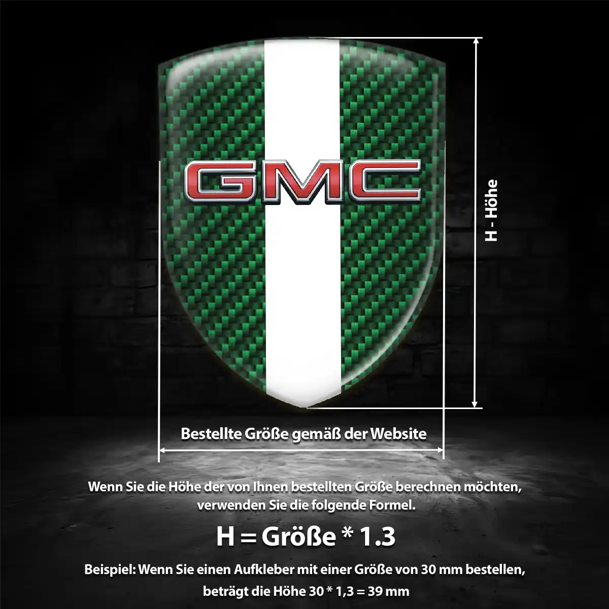 GMC Emblem Wappen Aufkleber Auto Markenedition