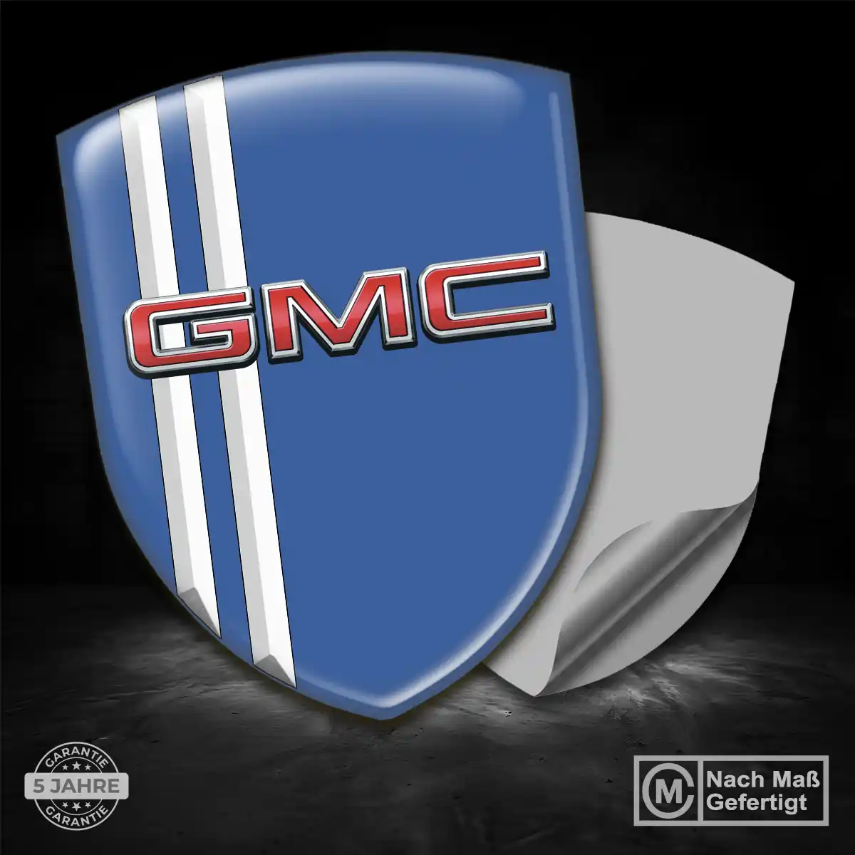 GMC Emblem Wappen Aufkleber Auto Premium-Edition