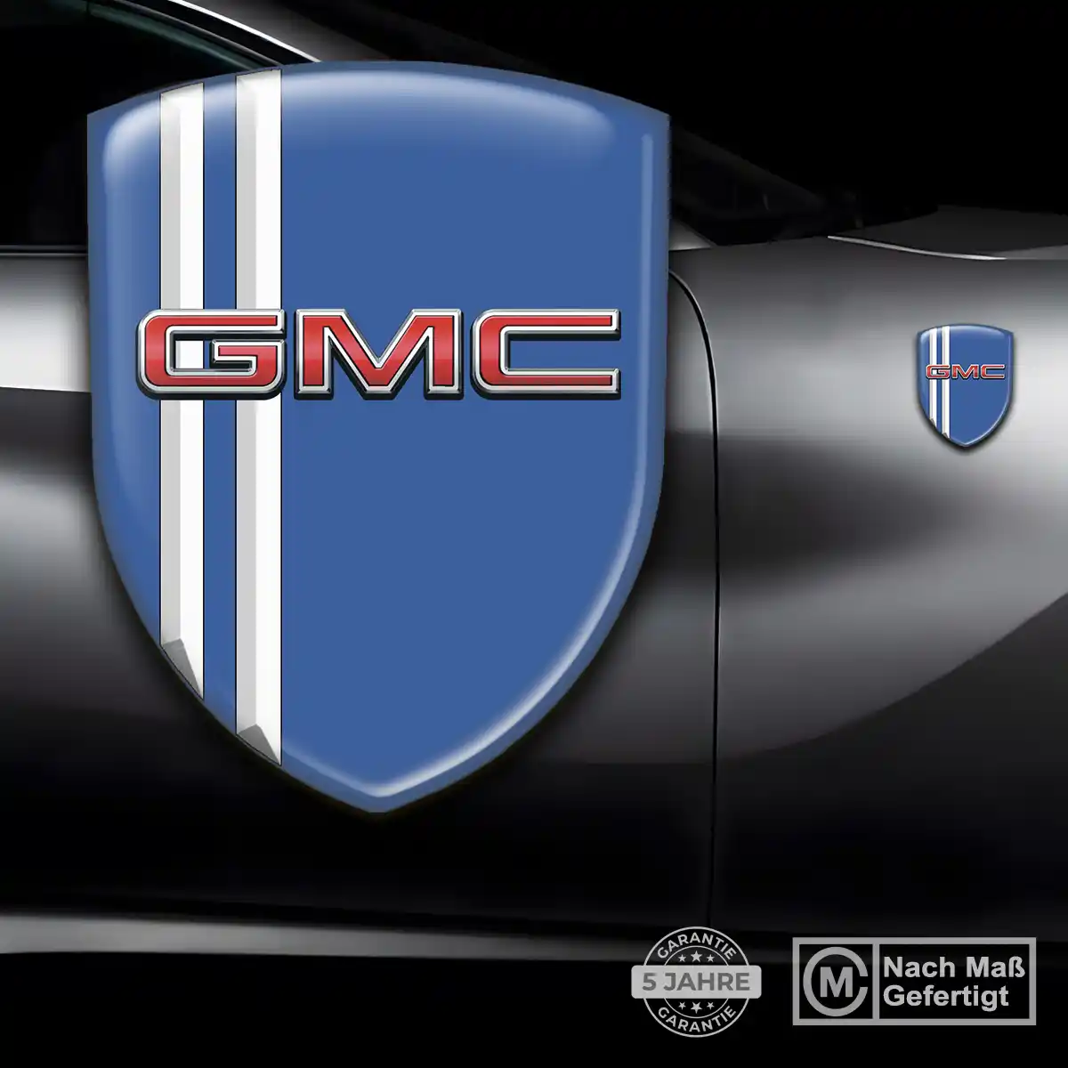 GMC Emblem Wappen Aufkleber Auto Premium-Edition