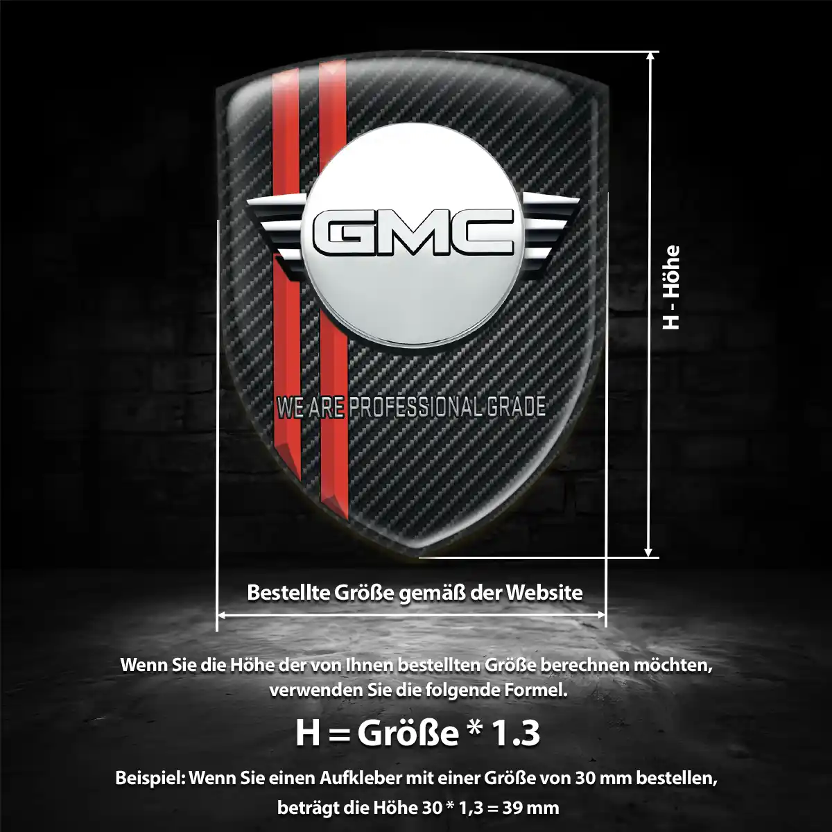 GMC Emblem Wappen Aufkleber Auto Stilvolles Design