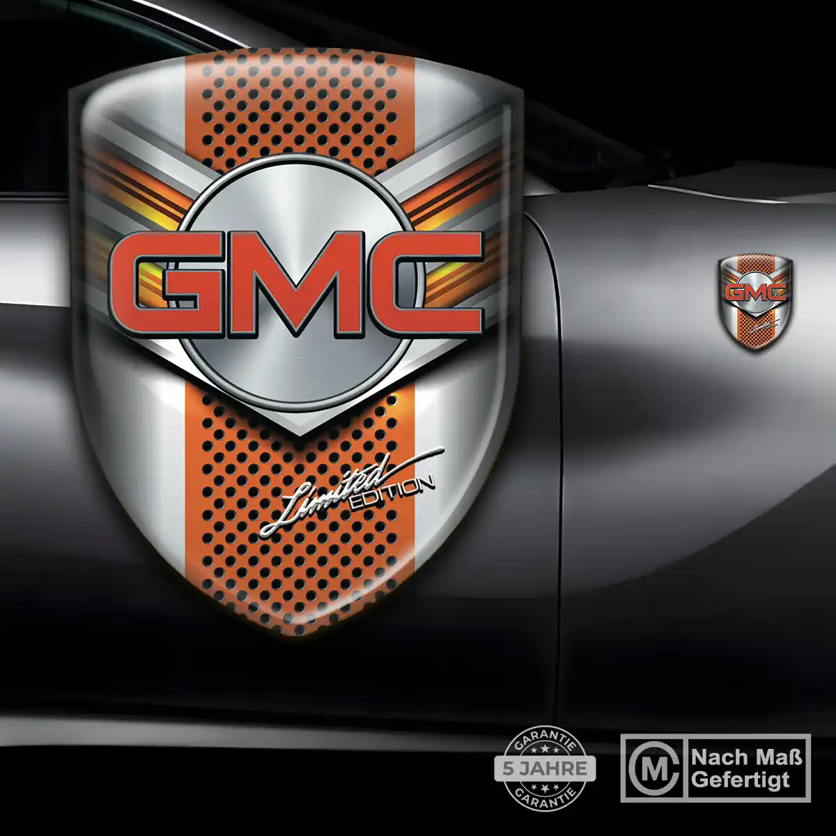 GMC Emblem Wappen Aufkleber Edles Design