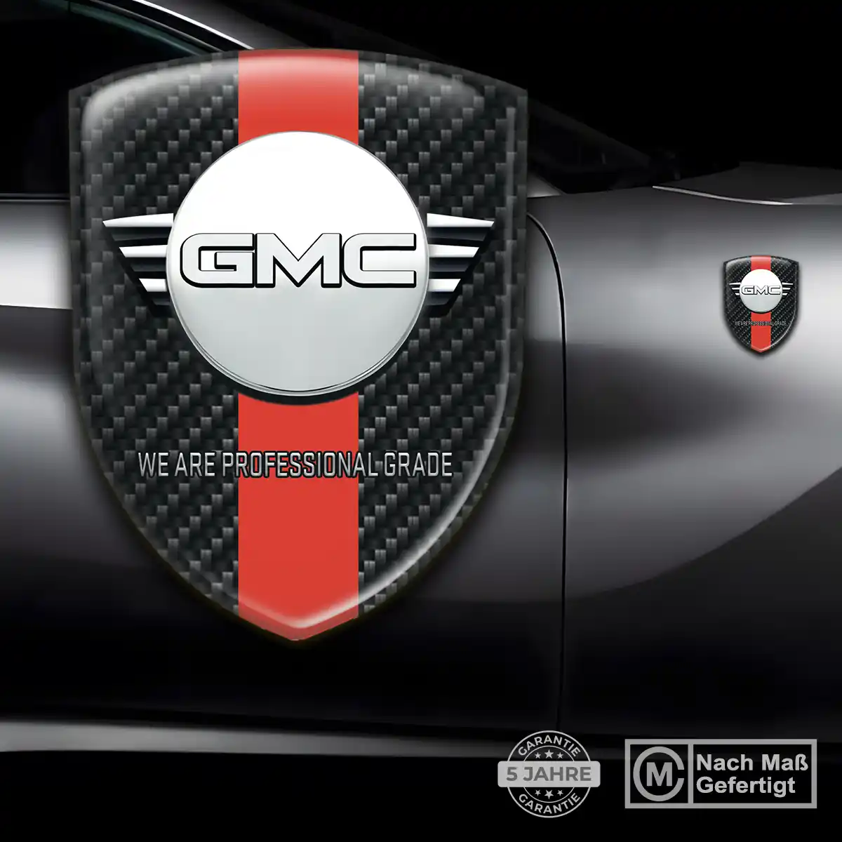 GMC Emblem Wappen Aufkleber Hochwertiges Harz