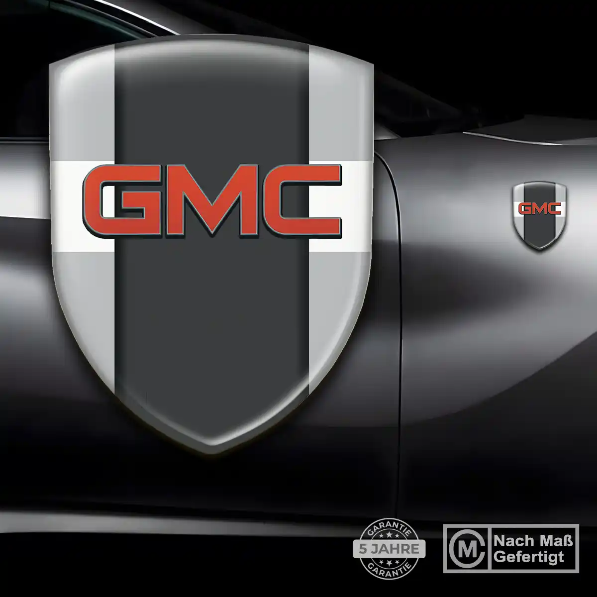 GMC Emblem Wappen Aufkleber Interieurdesign