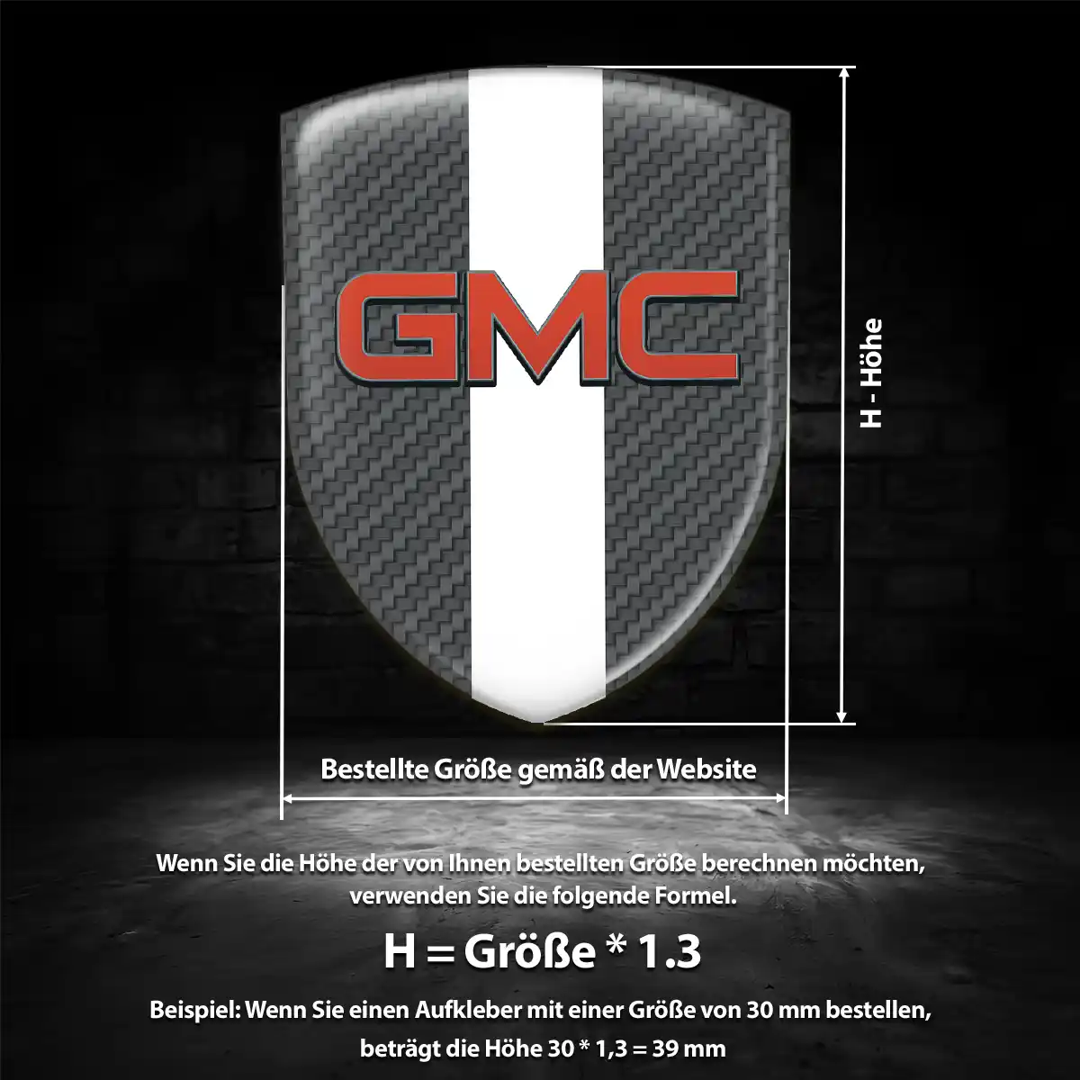 GMC Emblem Wappen Aufkleber Limitierte Auflage