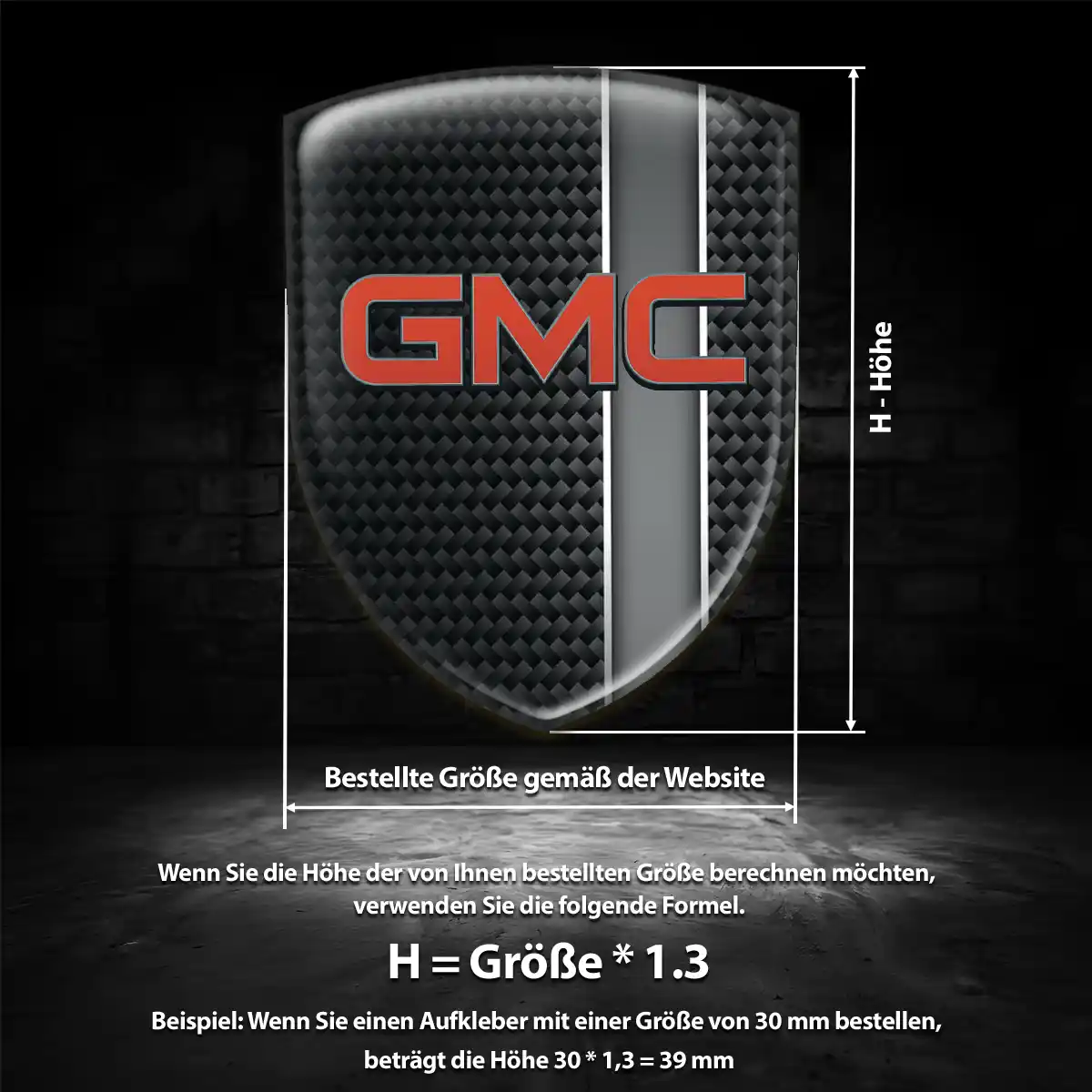 GMC Emblem Wappen Aufkleber Markenedition