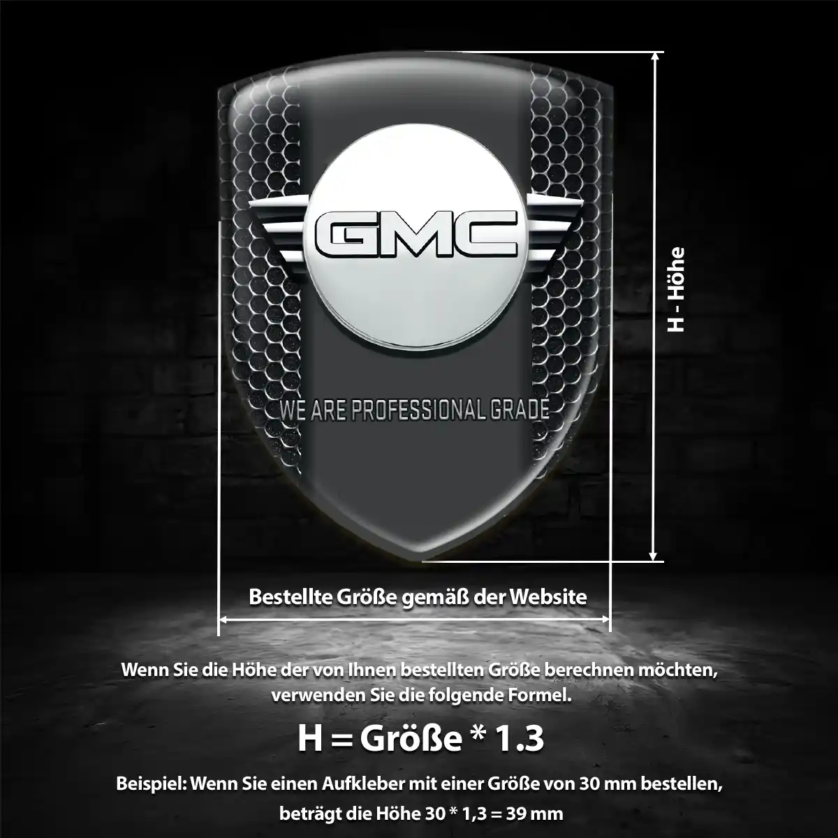 GMC Emblem Wappen Auto Elegantes Design