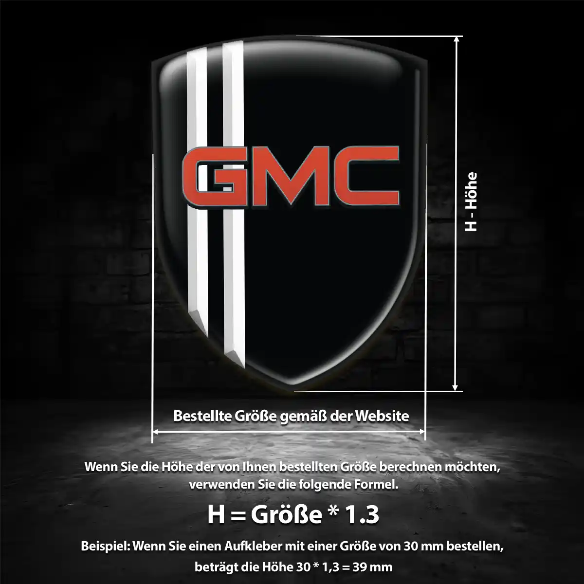 GMC Emblem Wappen Auto Exterieurdesign
