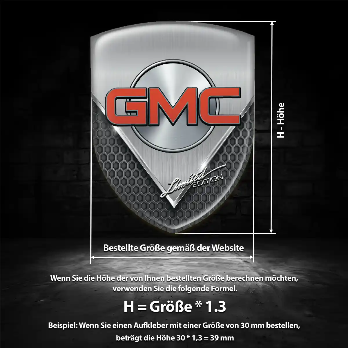 GMC Emblem Wappen Auto Hohe Qualität