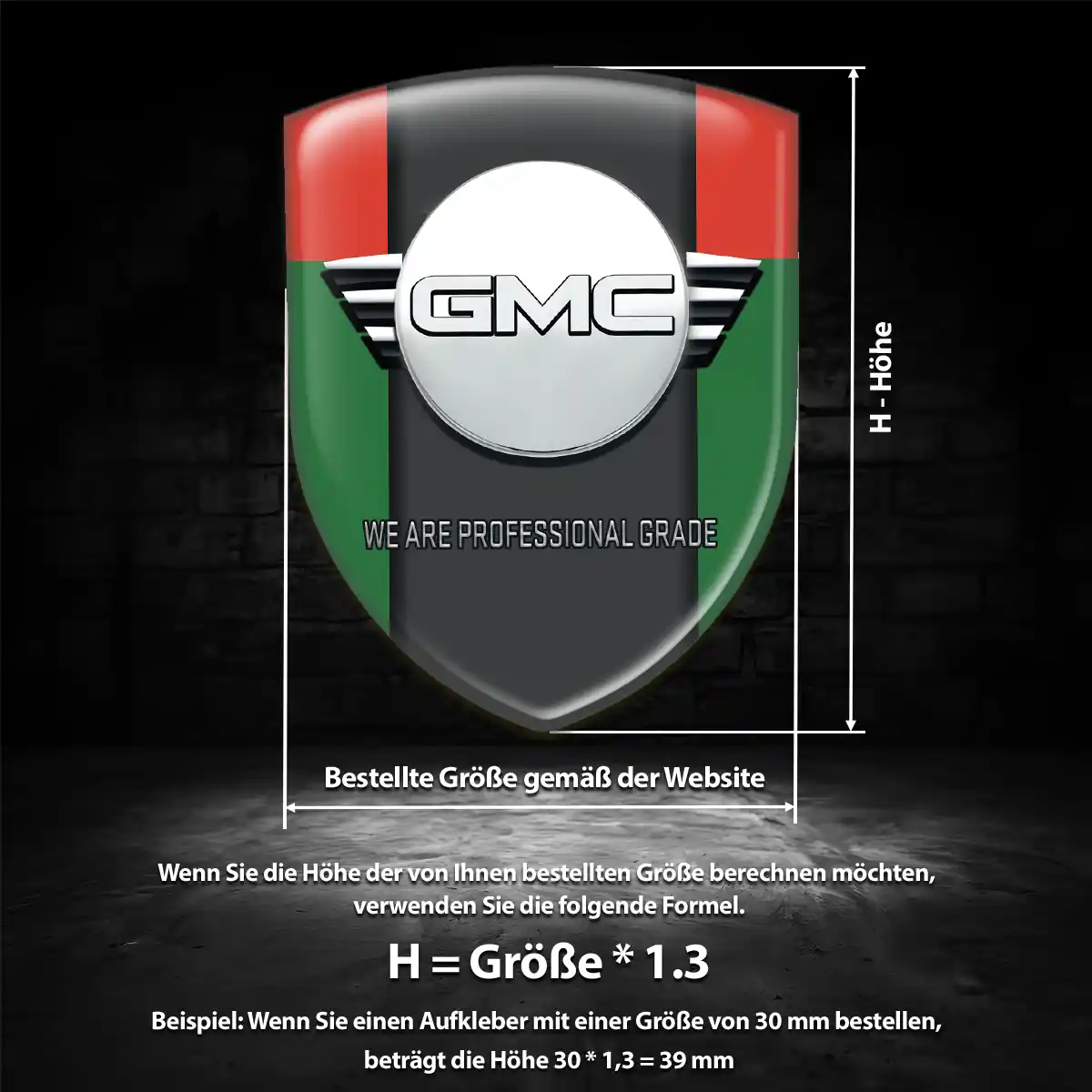 GMC Emblem Wappen Auto Interieurdesign