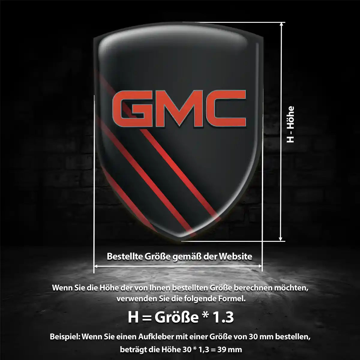 GMC Emblem Wappen Auto Limitierte Auflage