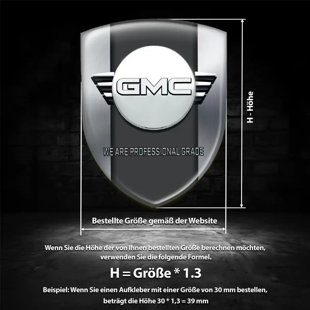 GMC Emblem Wappen Auto Luxus-Edition