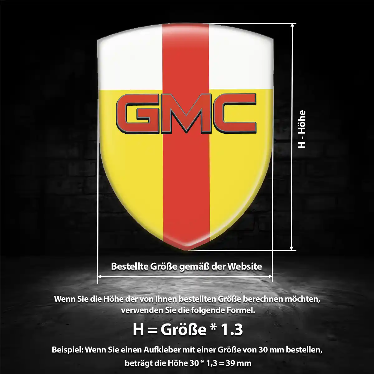 GMC Emblem Wappen Auto Stilvolles Design