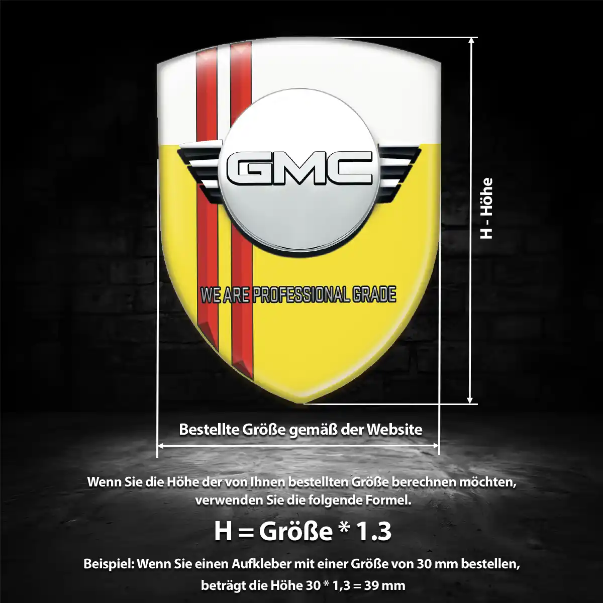 GMC Emblem Wappen Exterieurdesign