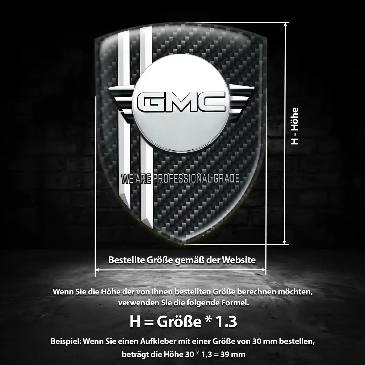 GMC Emblem Wappen Hohe Qualität