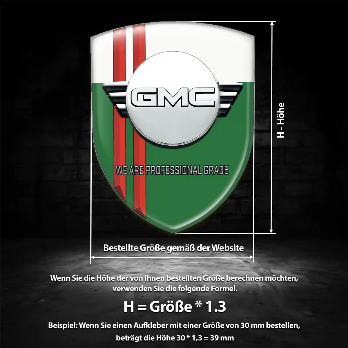 GMC Emblem Wappen Limitierte Auflage