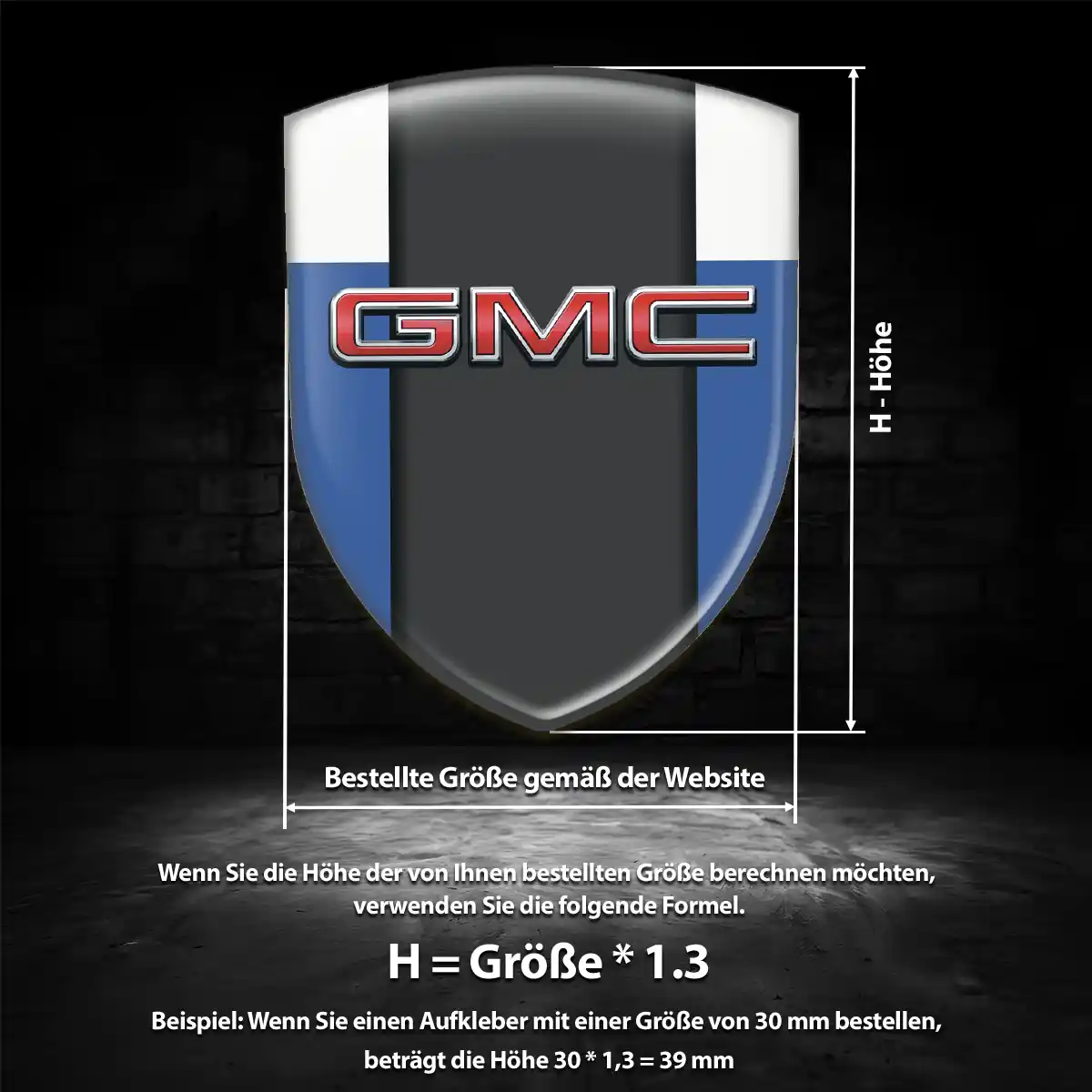GMC Emblem Wappen Luxus-Edition