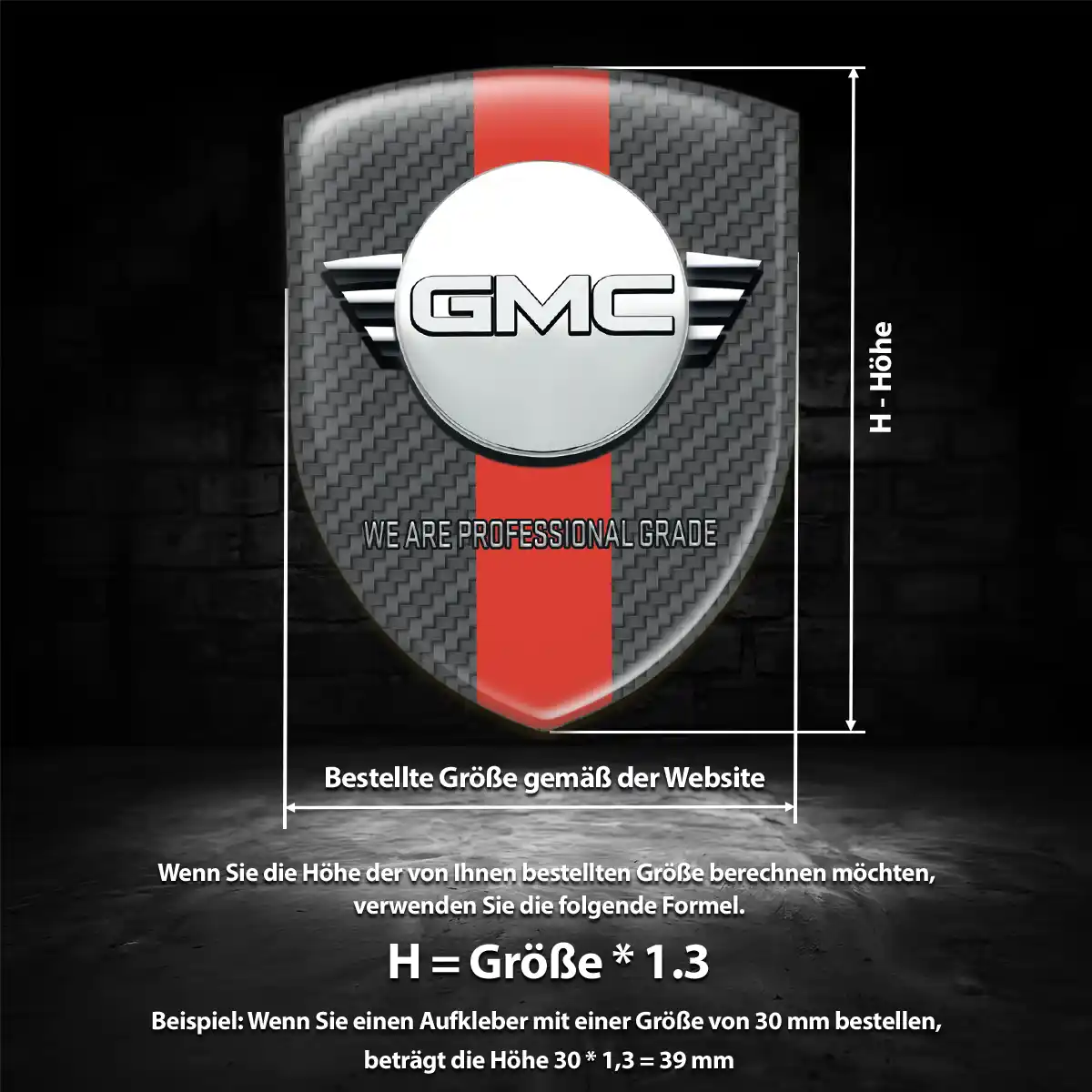 GMC Emblem Wappen Stilvolles Design