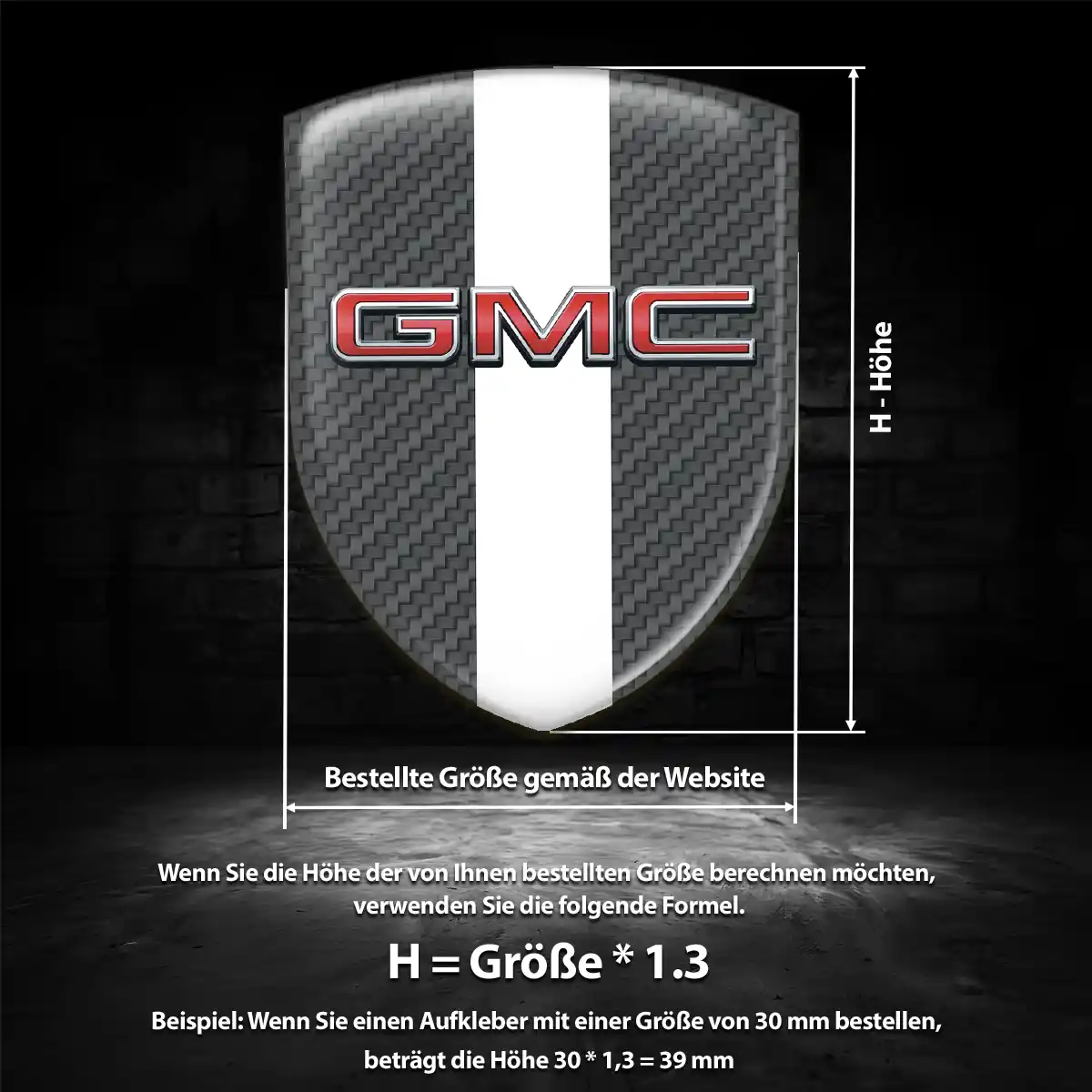 GMC Emblem Wappen Tuningfahrzeug