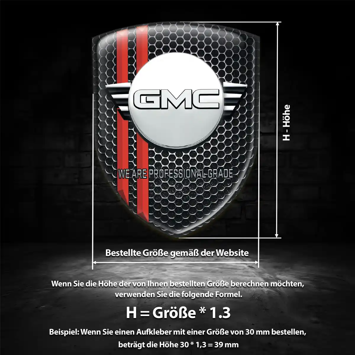 GMC Embleme Auto Edles Design