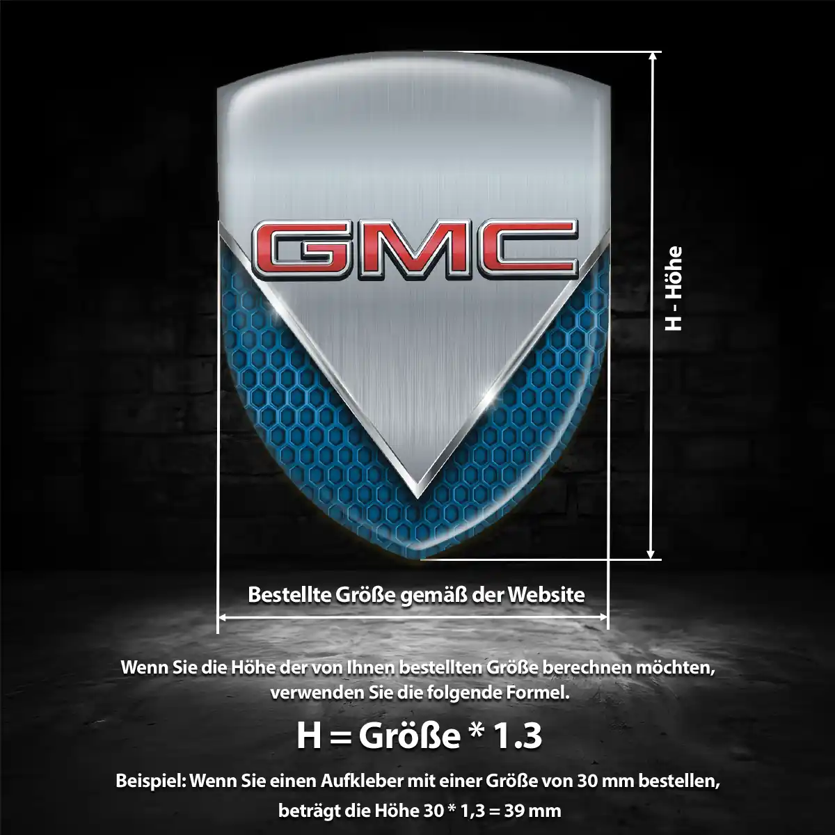 GMC Embleme Auto Hochwertiges Harz