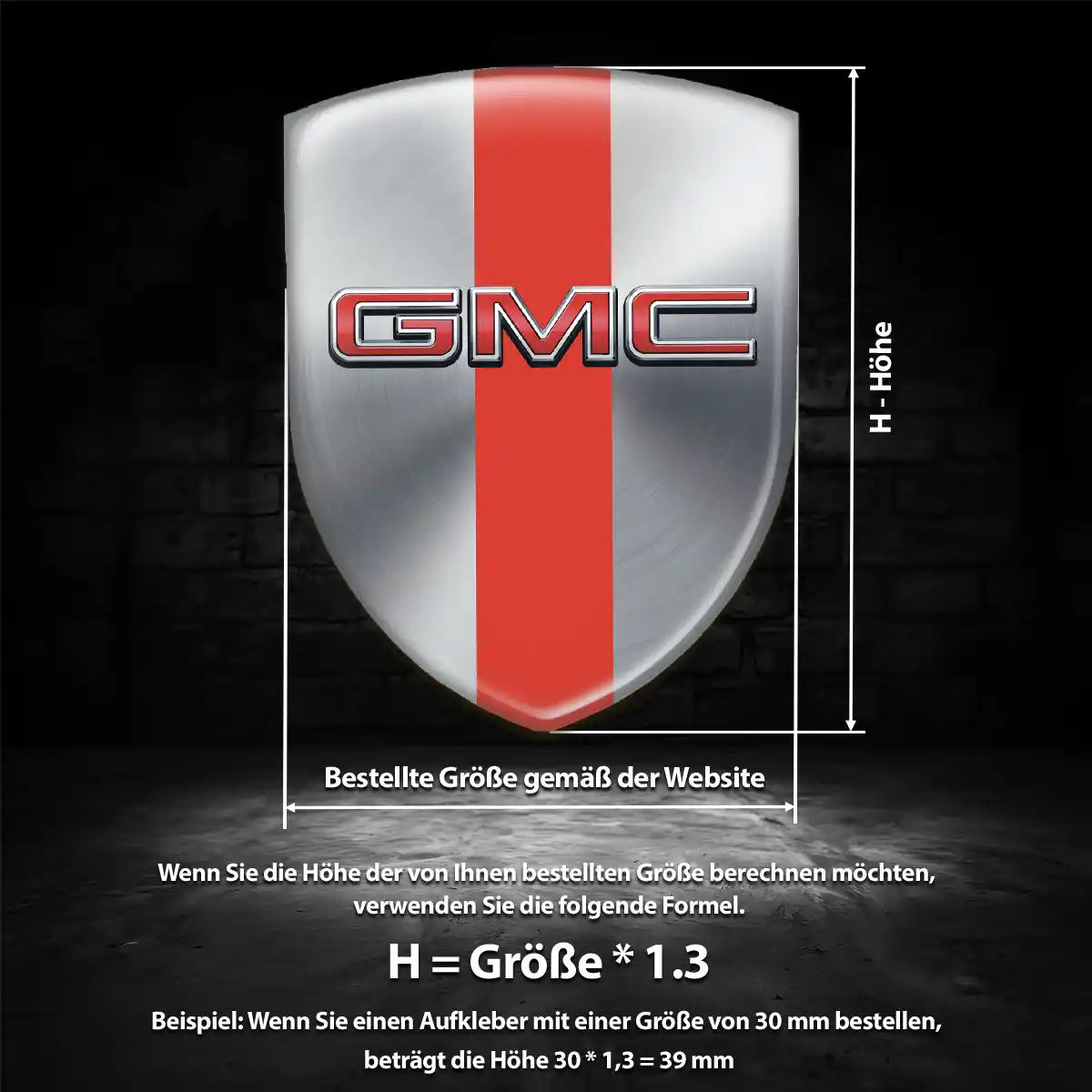 GMC Embleme Interieurdesign