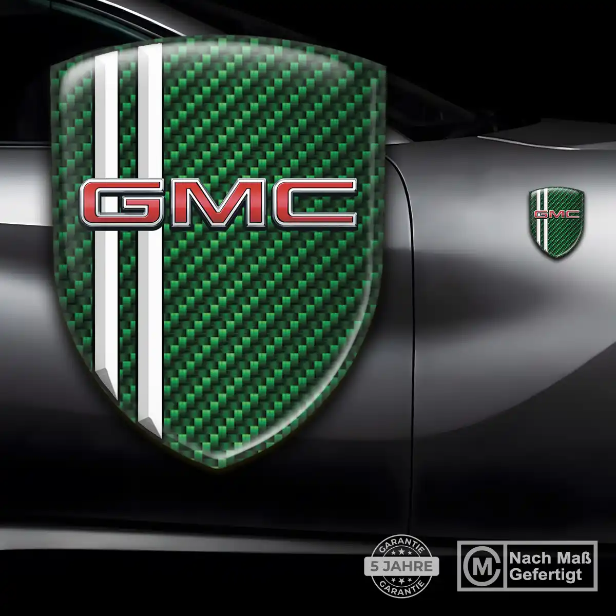 GMC Embleme Silikon Aufkleber Auto Hochwertiges Harz