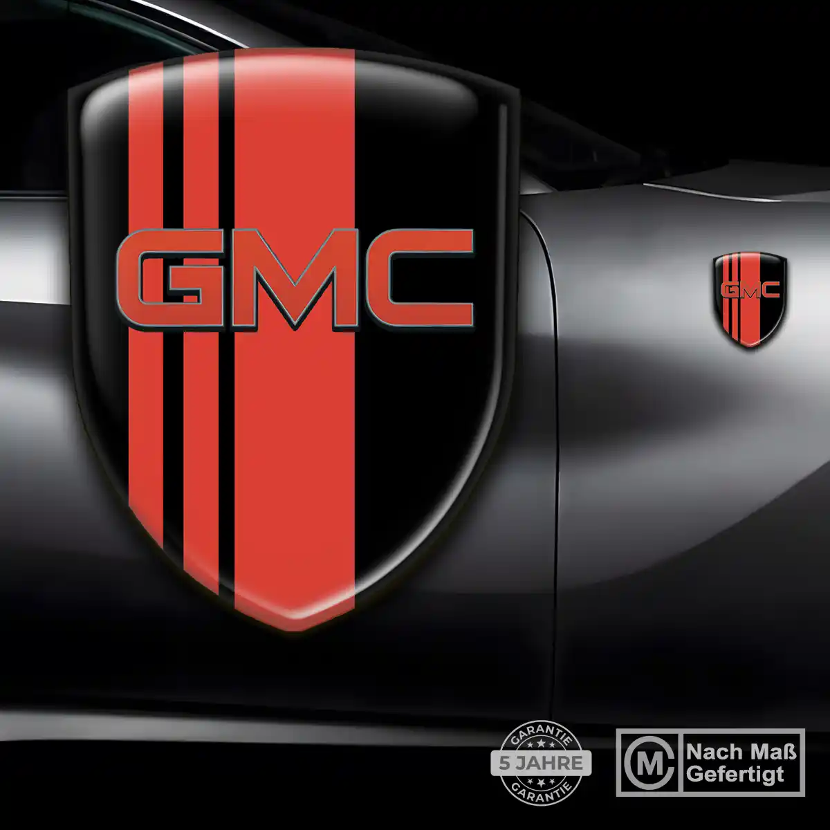 GMC Embleme Silikon Aufkleber Auto Markenedition
