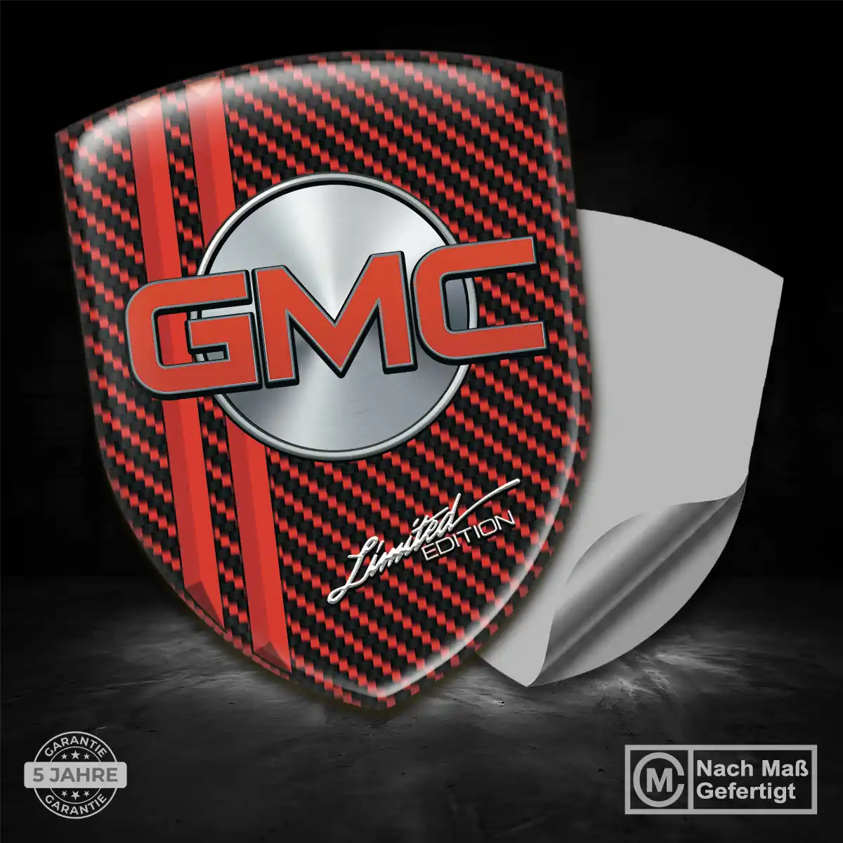 GMC Embleme Silikon Aufkleber Auto Premium-Edition
