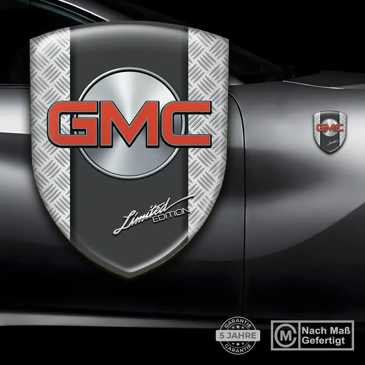 GMC Embleme Silikon Aufkleber Auto Tuningfahrzeug