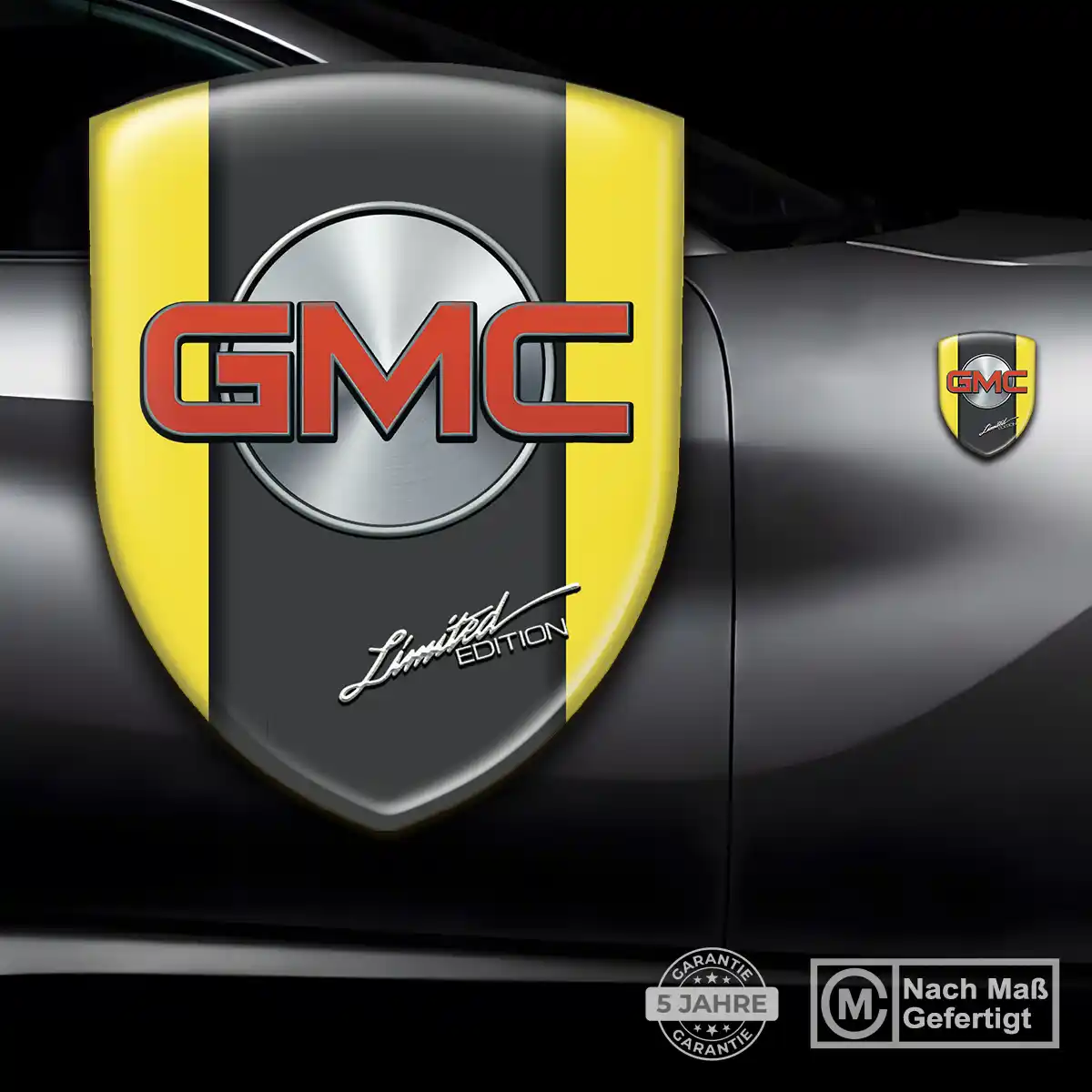 GMC Embleme Silikon Aufkleber Edles Design