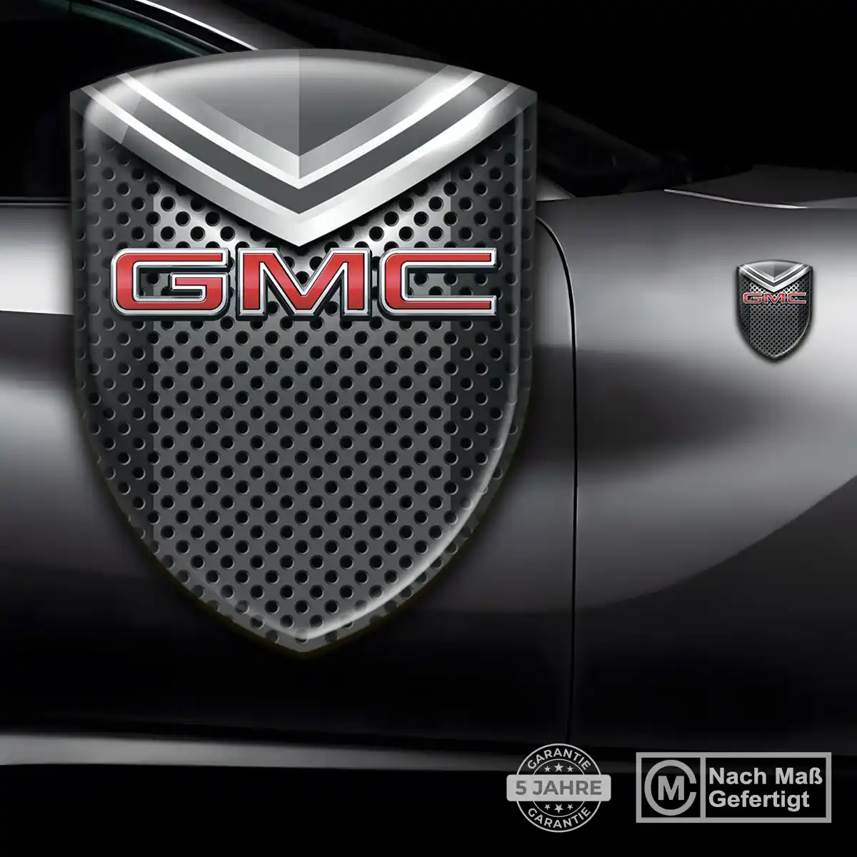 GMC Embleme Silikon Aufkleber Elegantes Design