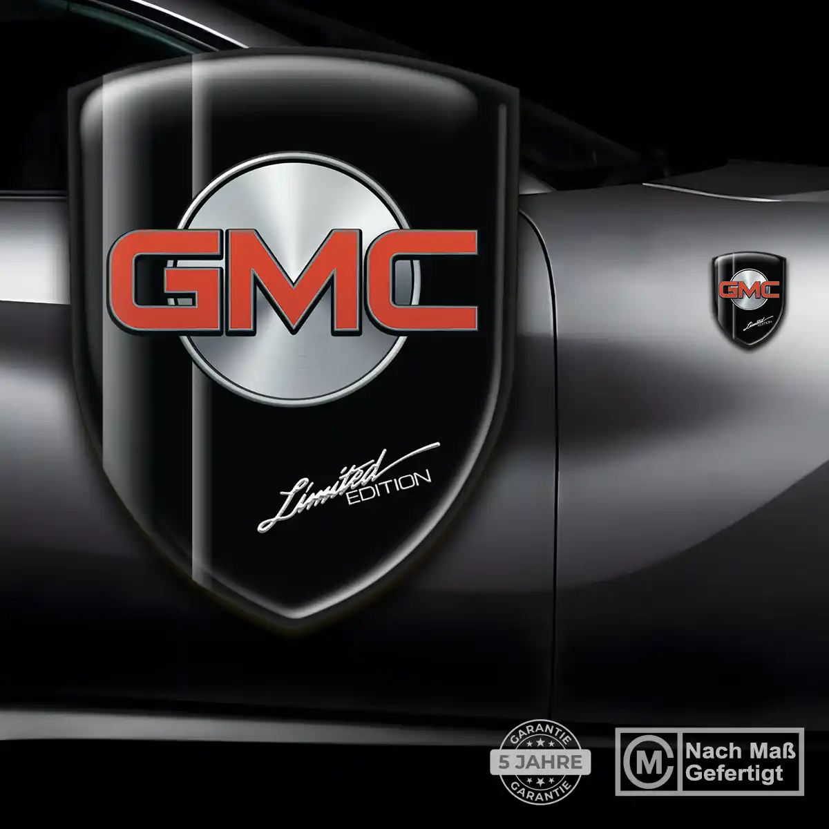 GMC Embleme Silikon Aufkleber Hochwertiges Harz
