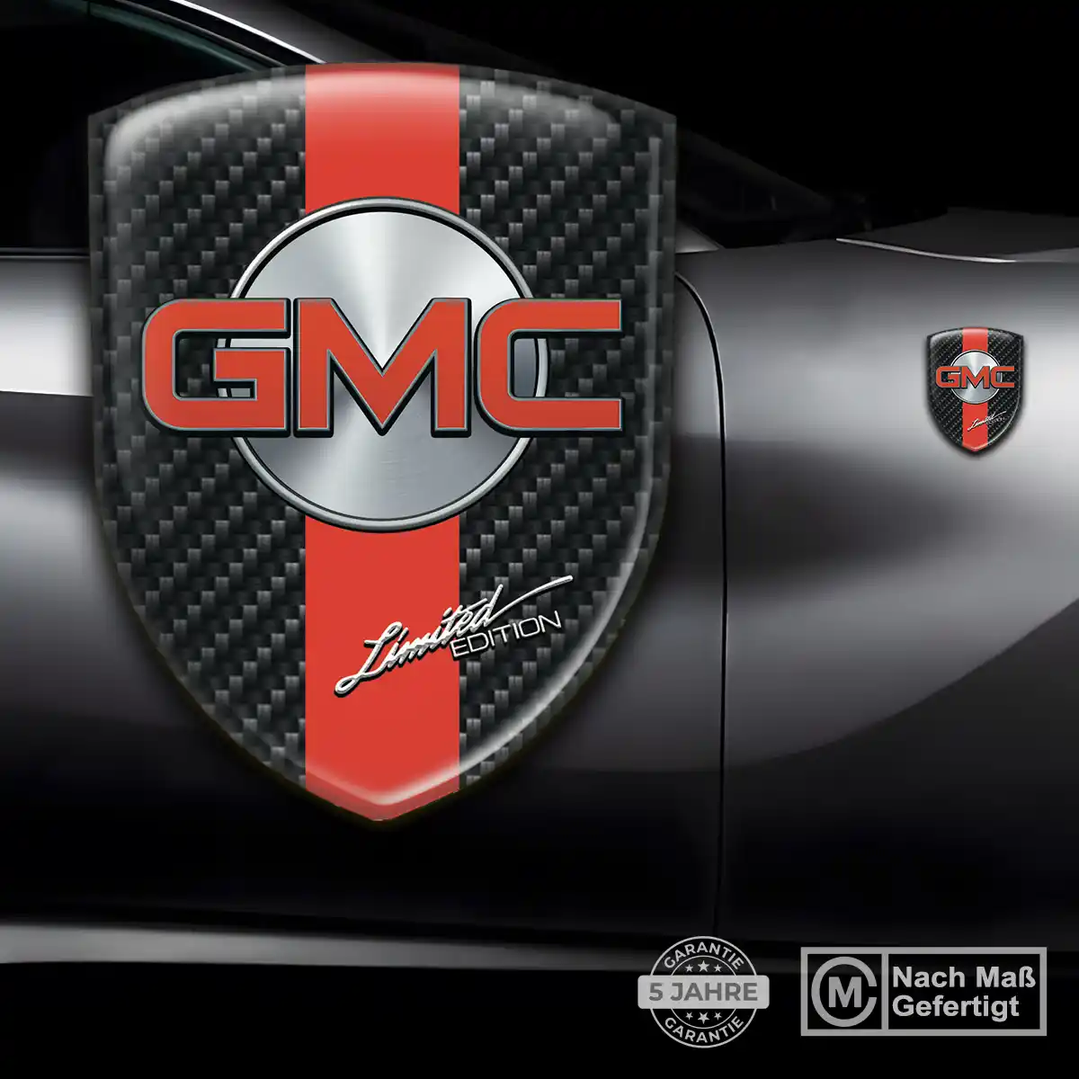GMC Embleme Silikon Aufkleber Interieurdesign