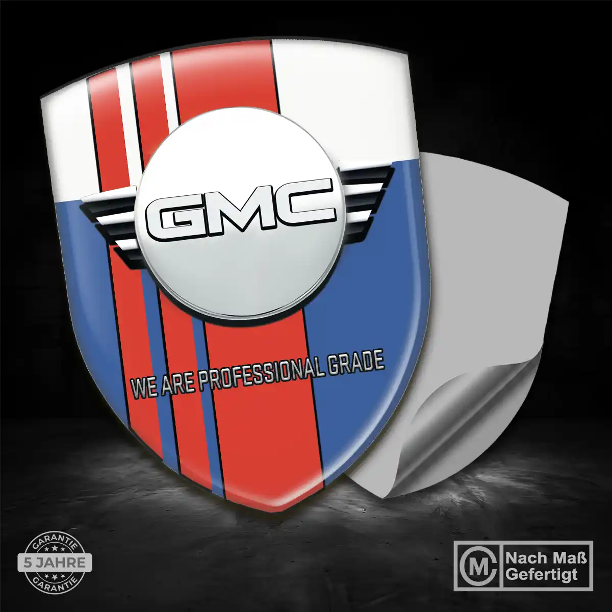 GMC Embleme Silikon Aufkleber Markenedition