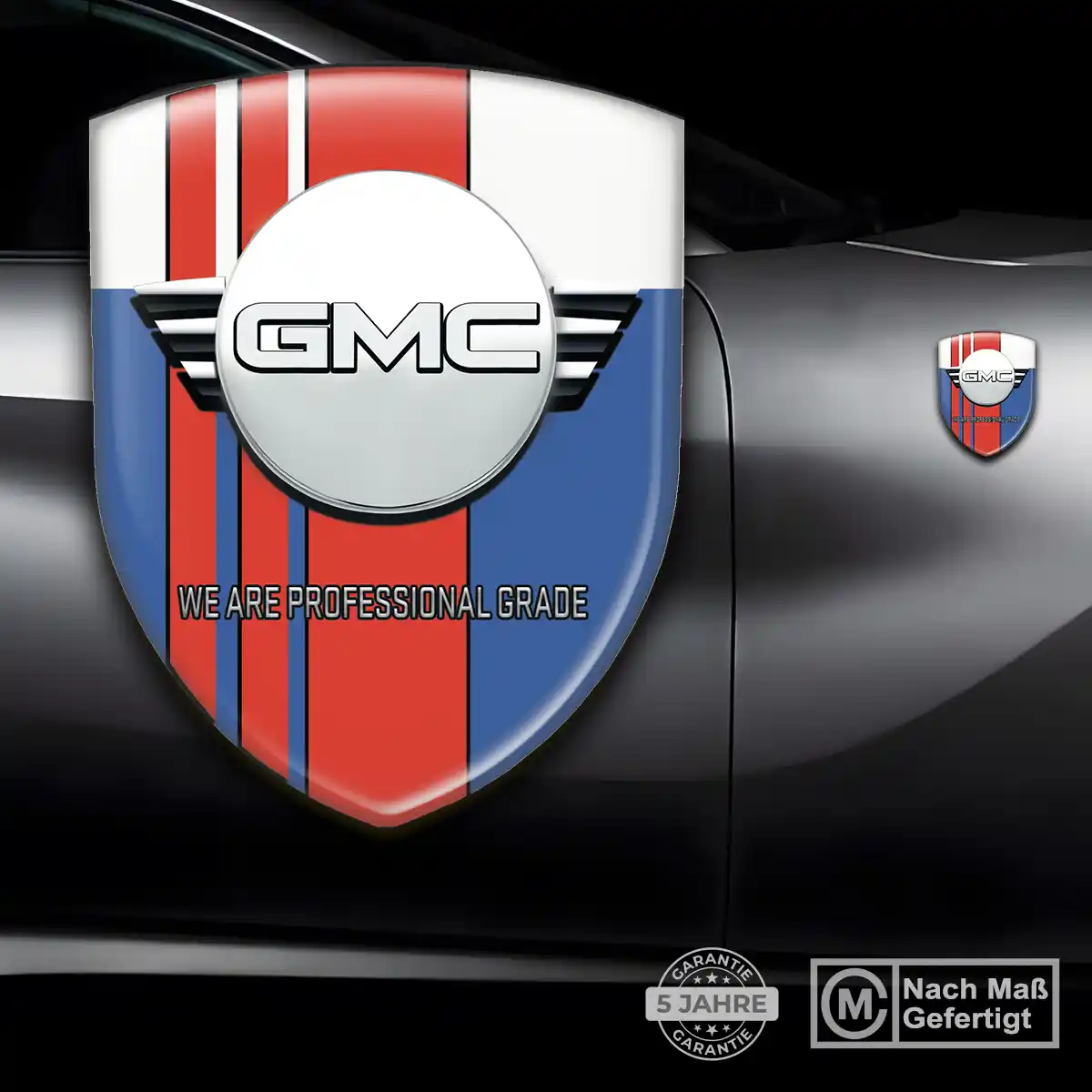 GMC Embleme Silikon Aufkleber Markenedition
