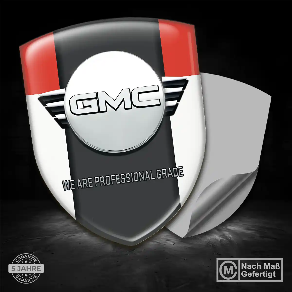 GMC Embleme Silikon Aufkleber Premiumqualität