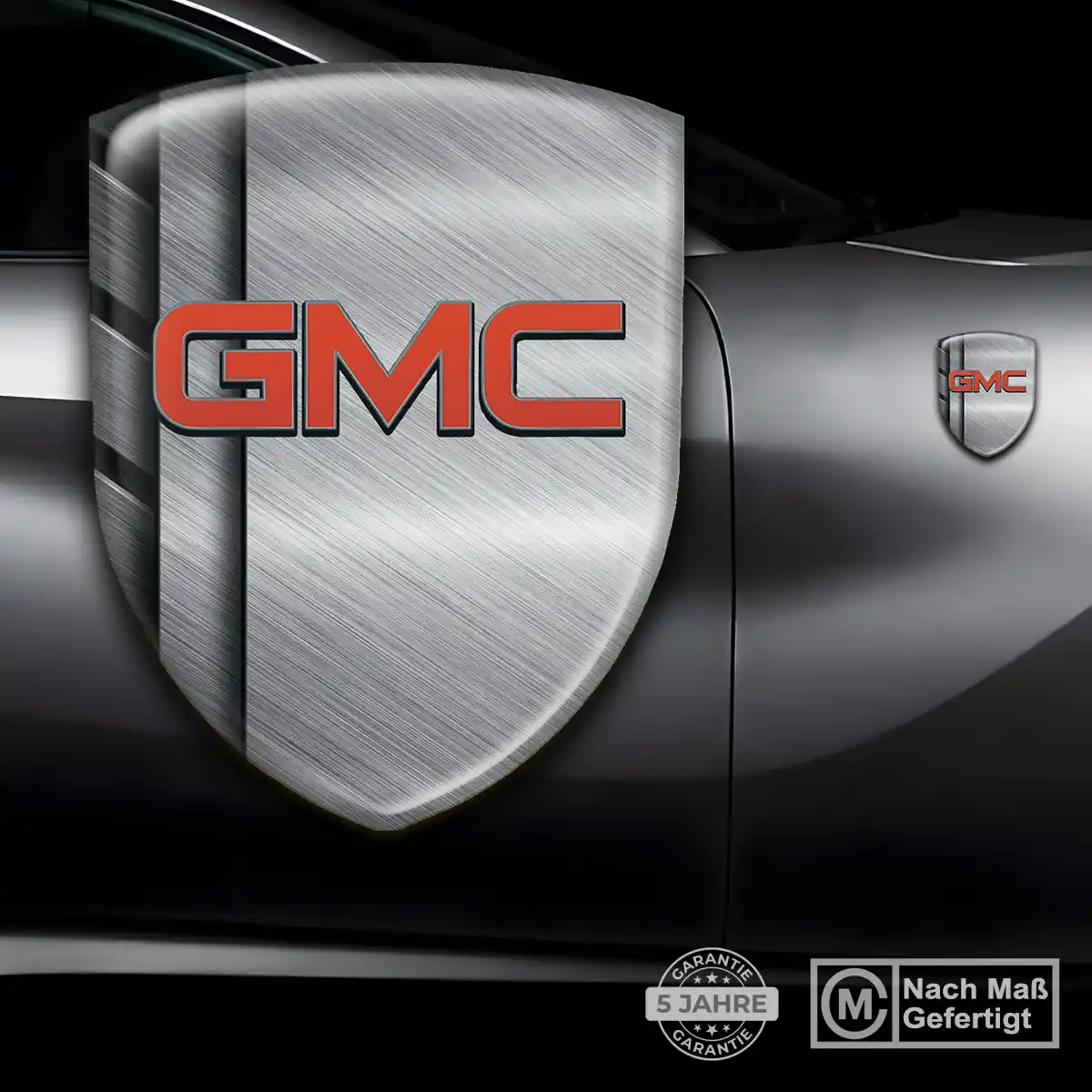 GMC Embleme Silikon Aufkleber Tuningfahrzeug