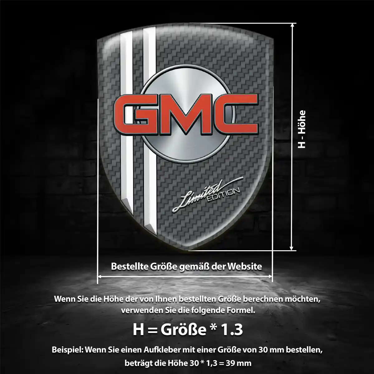 GMC Embleme Stilvolles Design