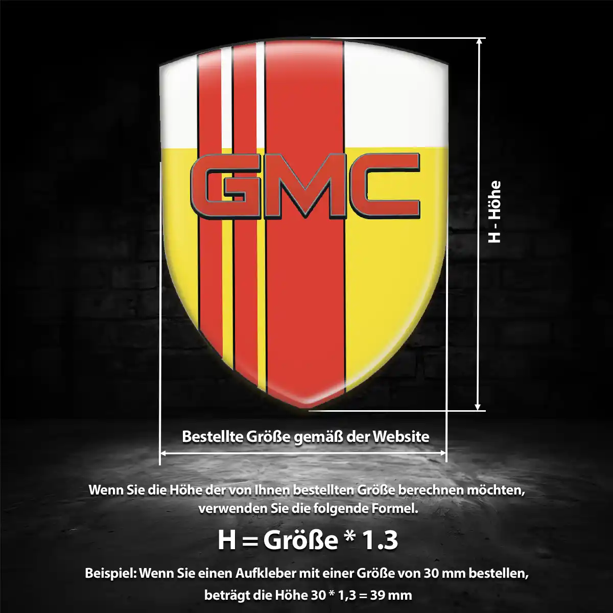 GMC Silikon Aufkleber Auto Hohe Qualität