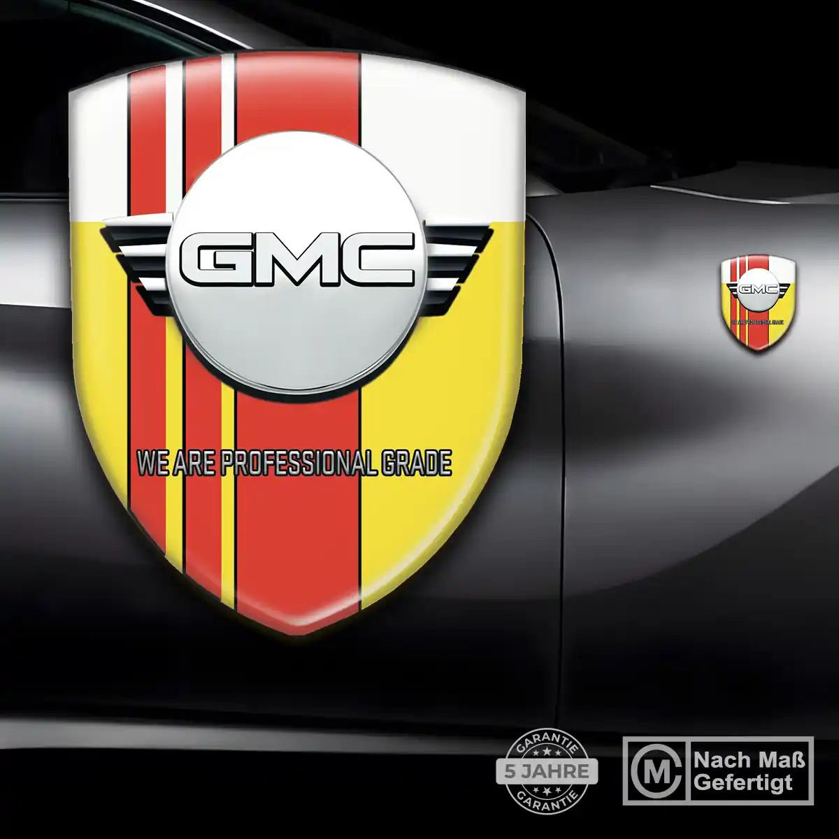 GMC Silikon Aufkleber Auto Markenedition