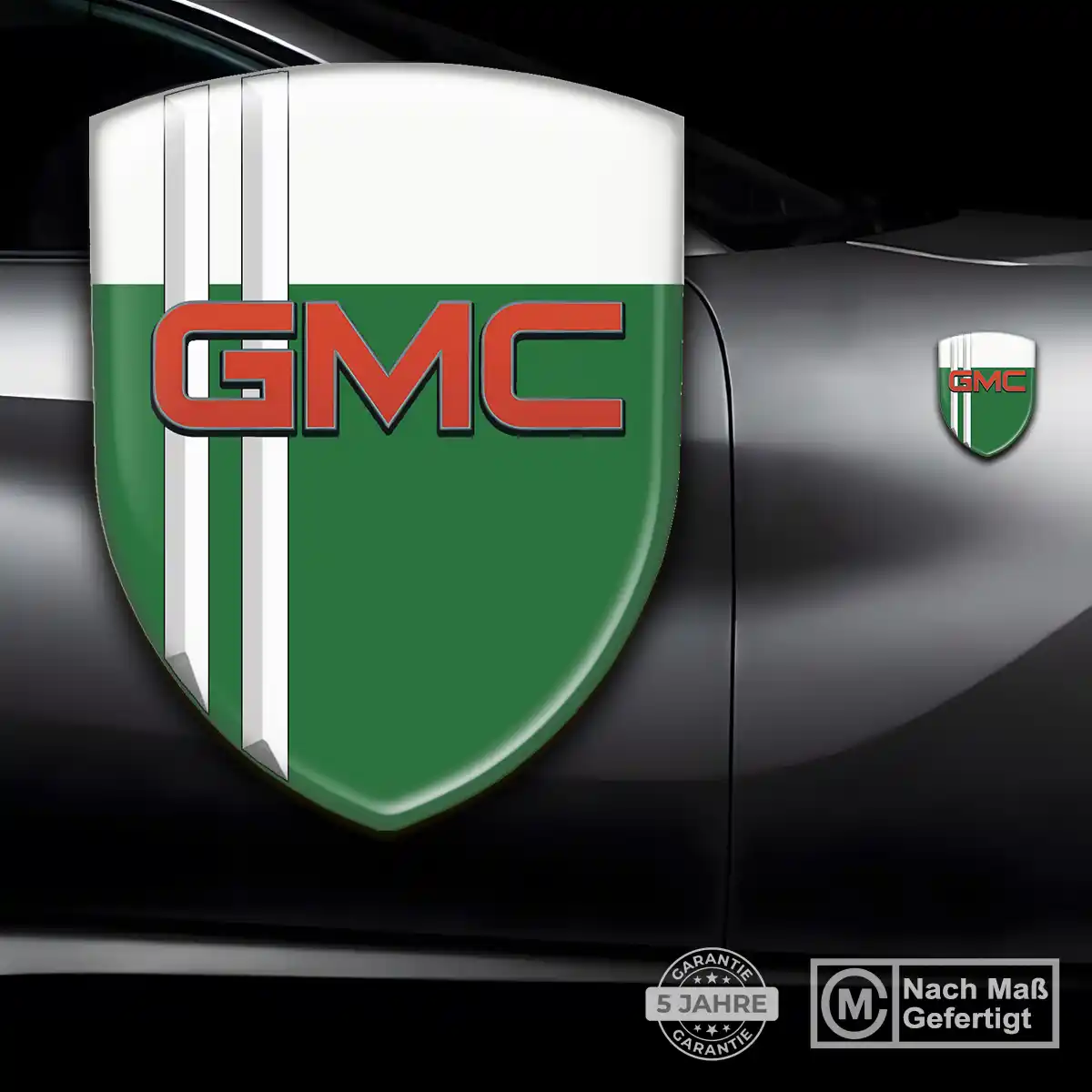 GMC Silikon Aufkleber Embleme Auto Markenedition