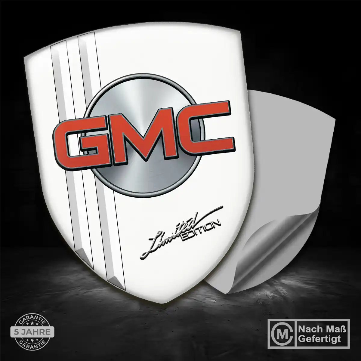 GMC Silikon Aufkleber Embleme Auto Premiumqualität