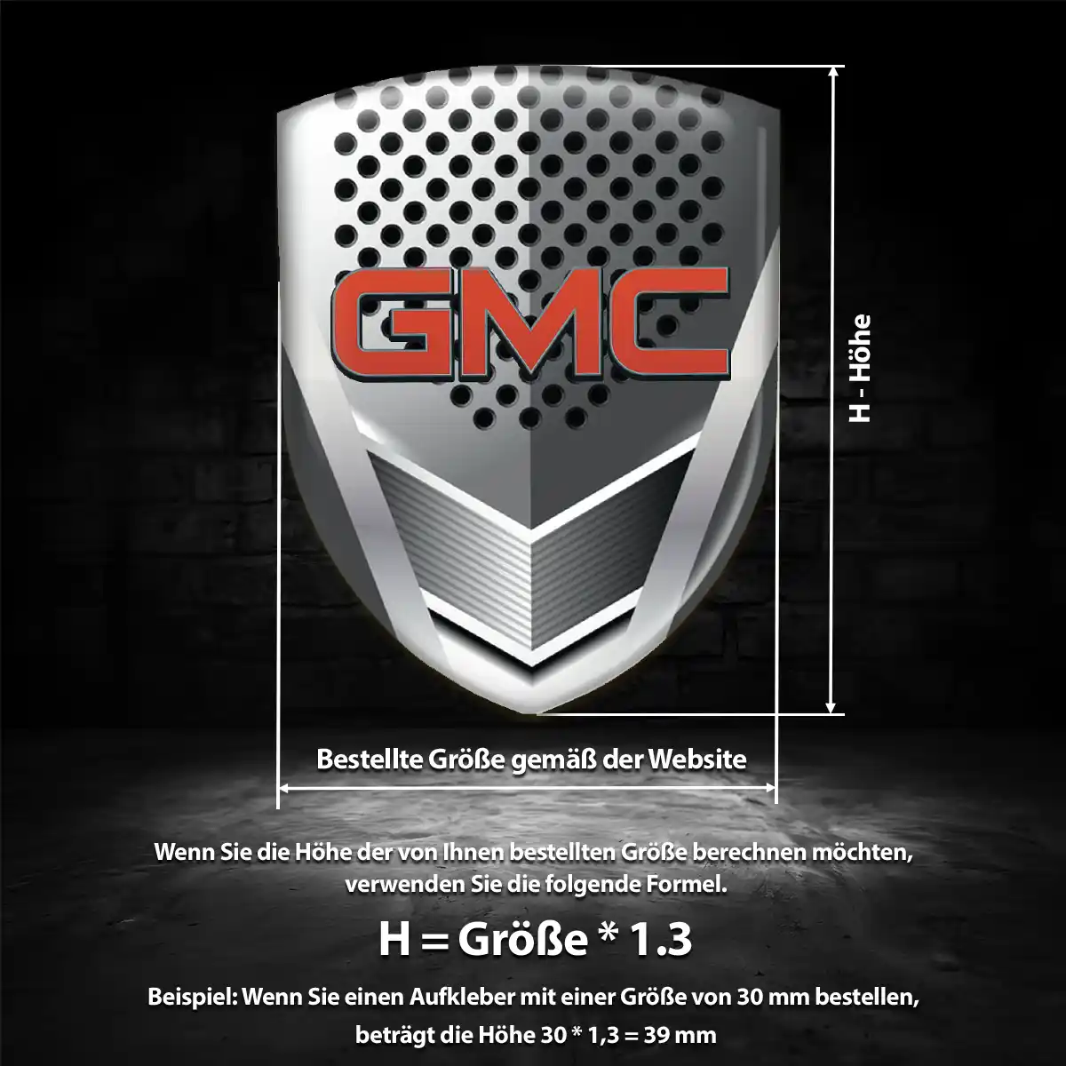 GMC Silikon Aufkleber Embleme Auto Stilvolles Design