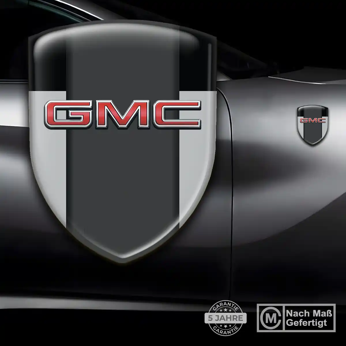 GMC Silikon Aufkleber Embleme Auto Tuningfahrzeug