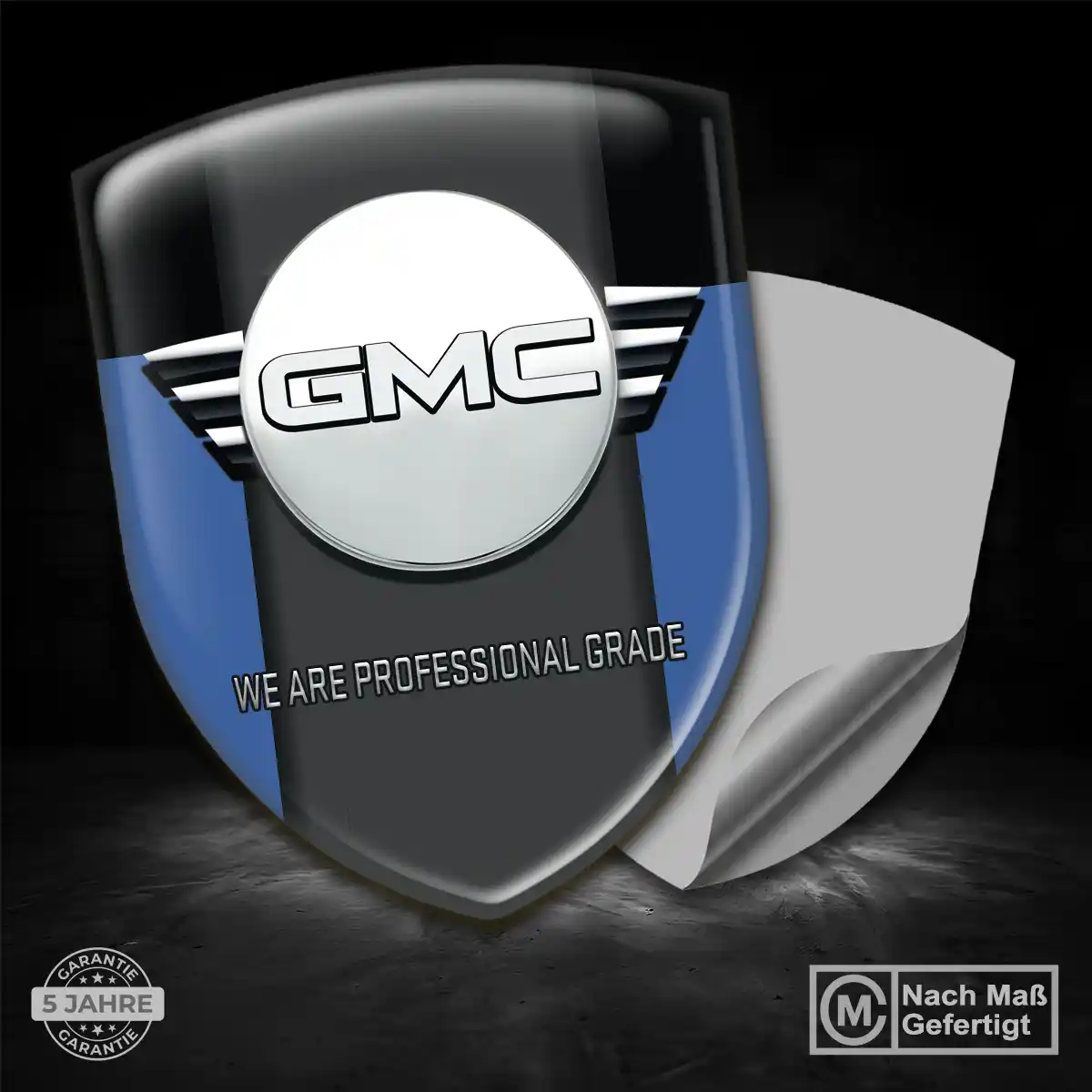 GMC Silikon Aufkleber Embleme Edles Design
