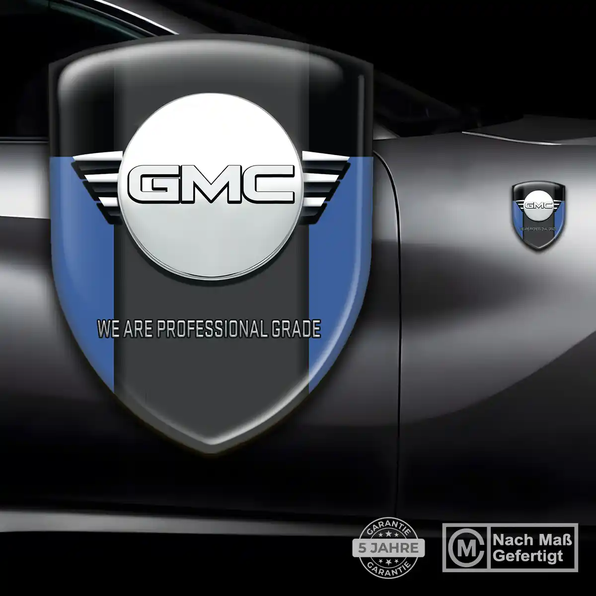 GMC Silikon Aufkleber Embleme Edles Design