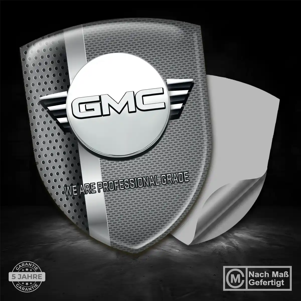GMC Silikon Aufkleber Embleme Markenedition